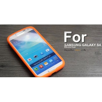 Силиконовый софт-тач премиум чехол для Samsung Galaxy S5 Оранжевый