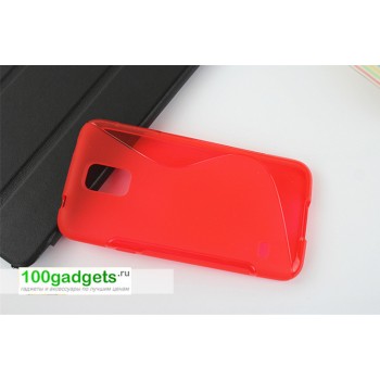 Силиконовый чехол S для Samsung Galaxy S5 Красный