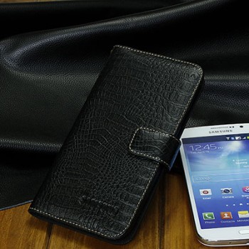 Кожаный чехол портмоне (нат. кожа крокодила) для Samsung Galaxy Grand 2 Duos