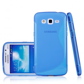 Силиконовый чехол S для Samsung Galaxy Grand 2 Duos Голубой