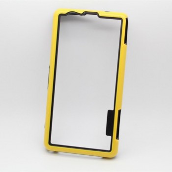 Силиконовый усиленный бампер для Sony Xperia Z1 Compact Желтый