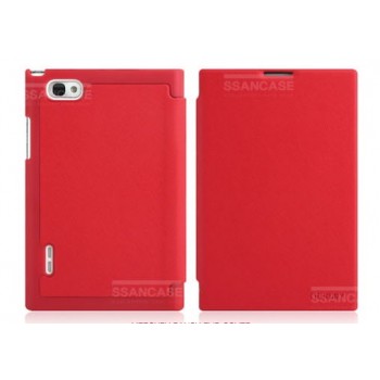 Чехол кожаный книжка горизонтальная флип для LG Optimus Vu P895 Красный