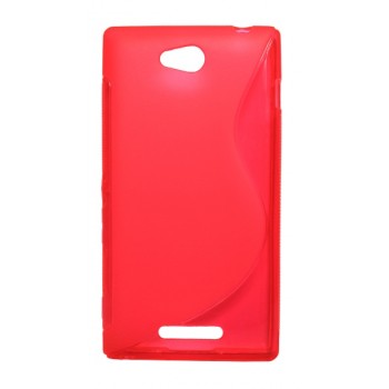 Силиконовый чехол S для Sony Xperia C Красный