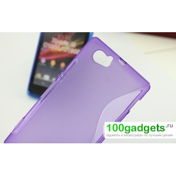 Силиконовый чехол S для Sony Xperia M Фиолетовый