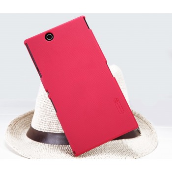 Пластиковый матовый премиум чехол для Sony Xperia Z Ultra Красный