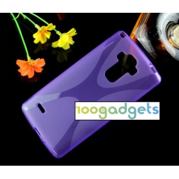 Силиконовый X чехол для LG G4 Stylus Фиолетовый