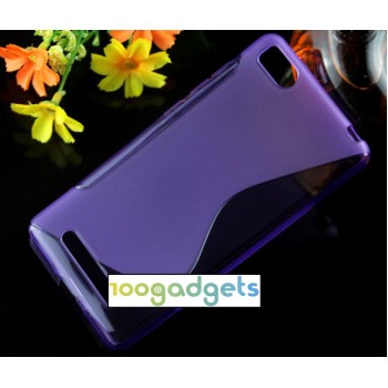 Силиконовый S чехол для Xiaomi Mi4i Фиолетовый