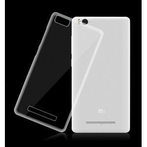 Силиконовый глянцевый транспарентный чехол для Xiaomi Mi4i