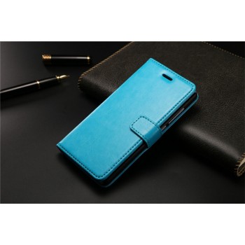 Чехол портмоне подставка с защелкой для Xiaomi Mi4i Голубой
