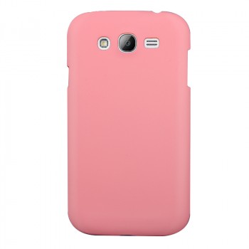 Пластиковый матовый непрозрачный чехол для Samsung Galaxy Grand Розовый