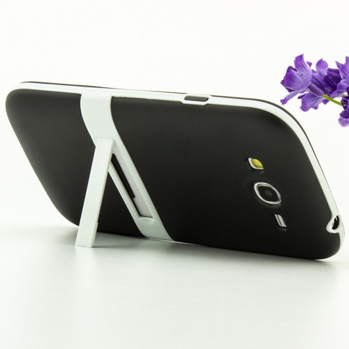 Двухкомпонентный силиконовый чехол с пластиковым каркасом-подставкой для Samsung Galaxy Grand