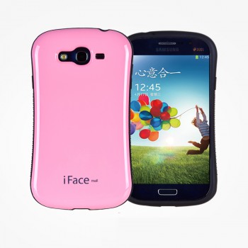 Эргономичный силиконовый чехол для Samsung Galaxy Grand Розовый