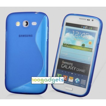 Силиконовый S чехол для Samsung Galaxy Grand Синий