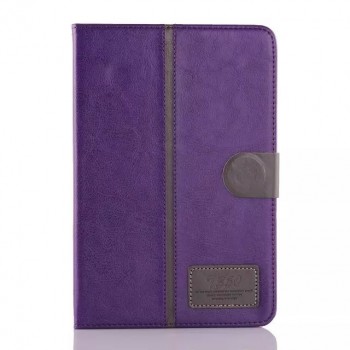 Кожаный чехол подставка с магнитной застежкой для Samsung Galaxy Tab A 8 Фиолетовый