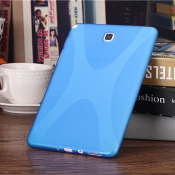 Силиконовый матовый X чехол для Samsung Galaxy Tab A 8 Голубой