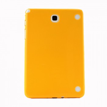 Силиконовый глянцевый непрозрачный чехол для Samsung Galaxy Tab A 8 Желтый