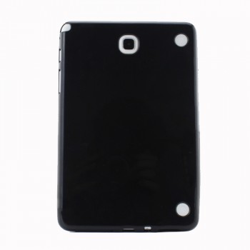 Силиконовый глянцевый непрозрачный чехол для Samsung Galaxy Tab A 8 Черный