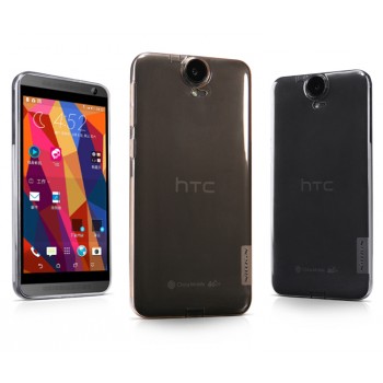 Силиконовый матовый полупрозрачный чехол для HTC One E9+