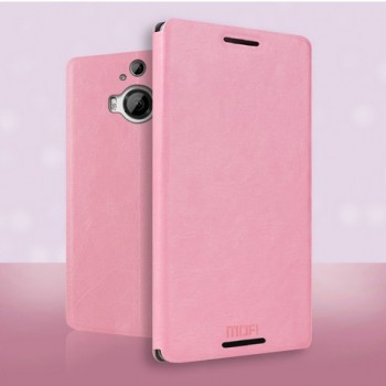 Чехол флип подставка водоотталкивающий для HTC One M9+ Розовый