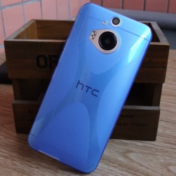 Силиконовый X чехол для HTC One M9+ Синий