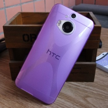 Силиконовый X чехол для HTC One M9+ Фиолетовый