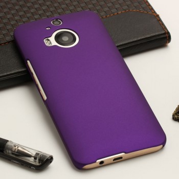 Пластиковый матовый непрозрачный чехол для HTC One M9+ Фиолетовый