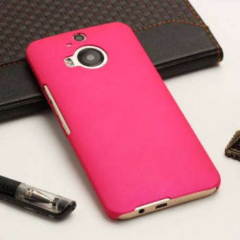 Пластиковый матовый непрозрачный чехол для HTC One M9+ Пурпурный