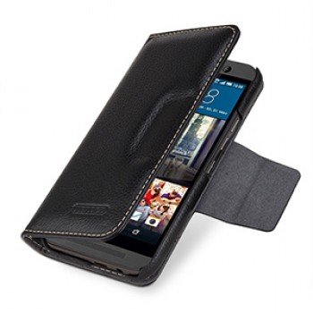 Кожаный чехол портмоне с магнитной защелкой (нат. кожа) для HTC One M9