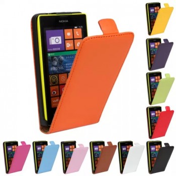 Чехол вертикальная книжка на пластиковой основе с магнитной застежкой для Nokia Lumia 520