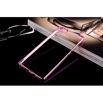 Металлический бампер для Huawei P8 Розовый