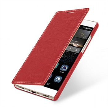 Кожаный чехол горизонтальная книжка (нат. кожа) для Huawei P8