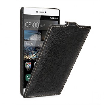 Кожаный чехол вертикальная книжка (нат. кожа) для Huawei P8
