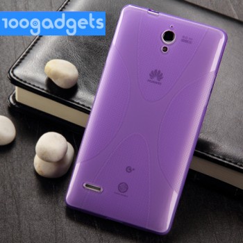 Силиконовый чехол X для Huawei Ascend G700 Фиолетовый