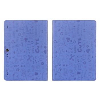 Текстурный чехол подставка с рамочной защитой для Lenovo Tab 2 A10-70/Tab 3 10 Business Синий