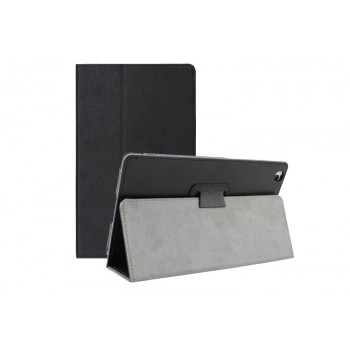 Текстурный чехол подставка с рамочной защитой для Lenovo Tab 2 A8 Черный