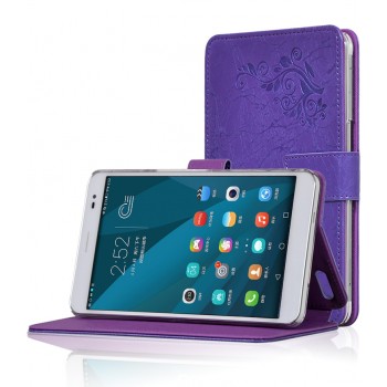 Чехол подставка текстурный для Huawei MediaPad X2 Фиолетовый