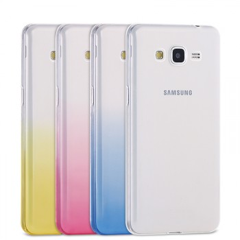 Силиконовый транспарентный чехол с градиентным цветовым напылением для Samsung Galaxy Grand Prime