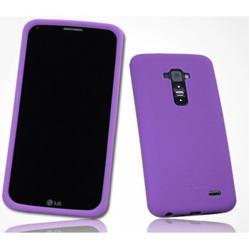 Премиум софт-тач силиконовый чехол для LG G Flex Фиолетовый