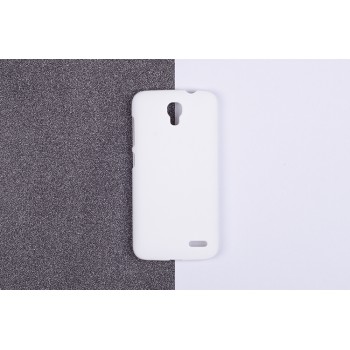 Пластиковый матовый непрозрачный чехол для Alcatel One Touch Pop 2 (4.5) Белый