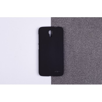 Пластиковый матовый непрозрачный чехол для Alcatel One Touch Pop 2 (4.5) Черный