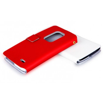 Чехол флип с отделением для карт для LG G Flex Красный