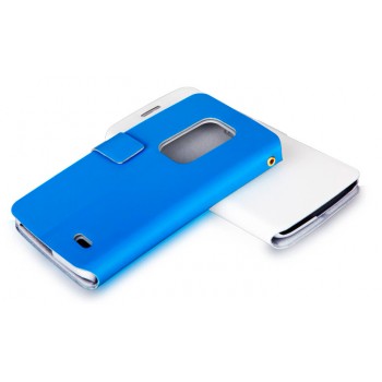 Чехол флип с отделением для карт для LG G Flex Синий