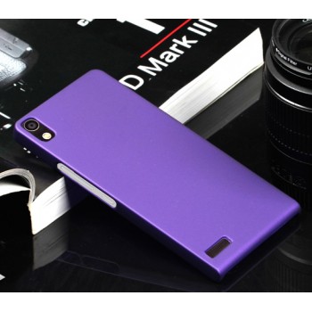 Пластиковый тонкий чехол для Huawei Ascend P6 Фиолетовый