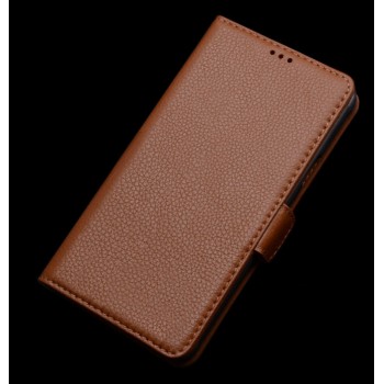 Кожаный чехол портмоне подставка (нат. кожа) для Asus Zenfone 2 5 Бежевый