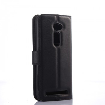 Чехол портмоне подставка на пластиковой основе с магнитной защелкой для Asus Zenfone 2 5 Черный