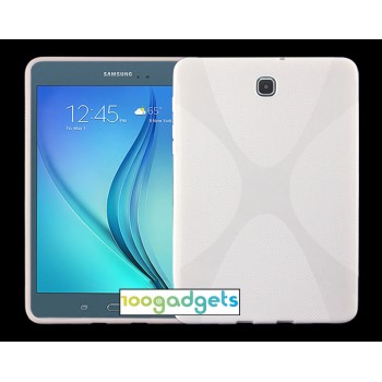Силиконовый матовый X чехол для Samsung Galaxy Tab S2 8.0 Белый