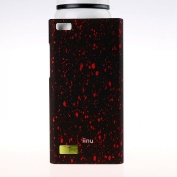 Пластиковый матовый дизайнерский чехол с голографическим принтом Звезды для Blackberry Leap Красный