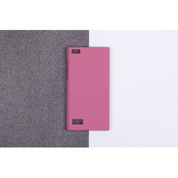 Пластиковый матовый непрозрачный чехол для Blackberry Leap Розовый