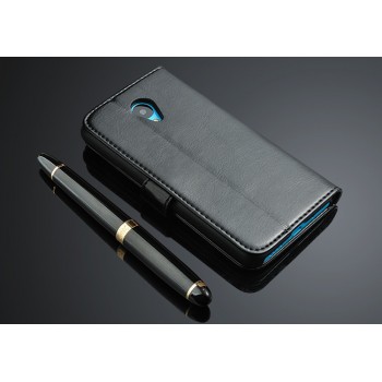 Чехол портмоне подставка с магнитной защелкой для Meizu M1 Note Черный