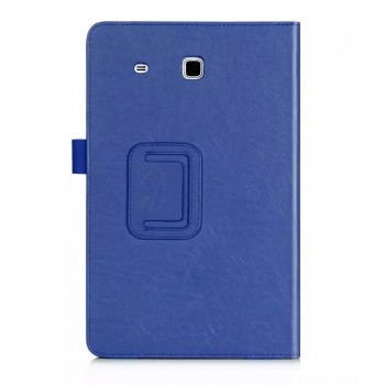 Чехол подставка с рамочной защитой и внутренними отсеками для Samsung Galaxy Tab E 9.6 Синий